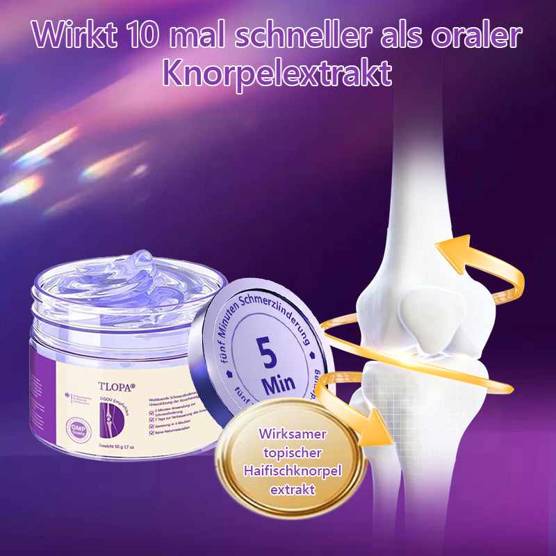 Offizieller Store: TLOPA® Hai-Knorpel Schmerzlinderndes Knochenerholungs-Gel👨⚕️ Von der BfArM zugelassen (5 Minuten Schmerzlinderung, 7 Tage zur Wiederherstellung der Gelenkbeweglichkeit, 4 Wochen für vollständige Heilung) 🔥