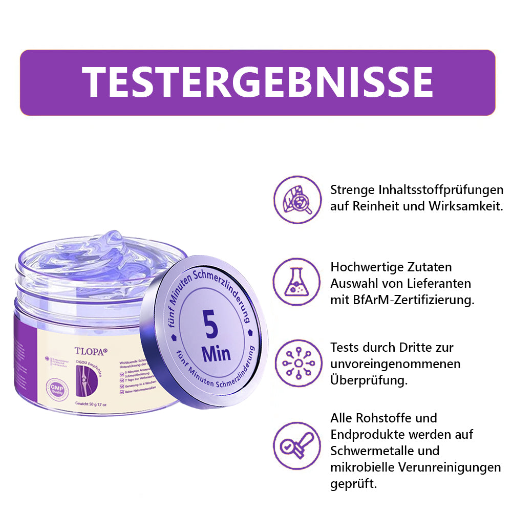 Offizieller Store: TLOPA® Hai-Knorpel Schmerzlinderndes Knochenerholungs-Gel👨⚕️ Von der BfArM zugelassen (5 Minuten Schmerzlinderung, 7 Tage zur Wiederherstellung der Gelenkbeweglichkeit, 4 Wochen für vollständige Heilung) 🔥