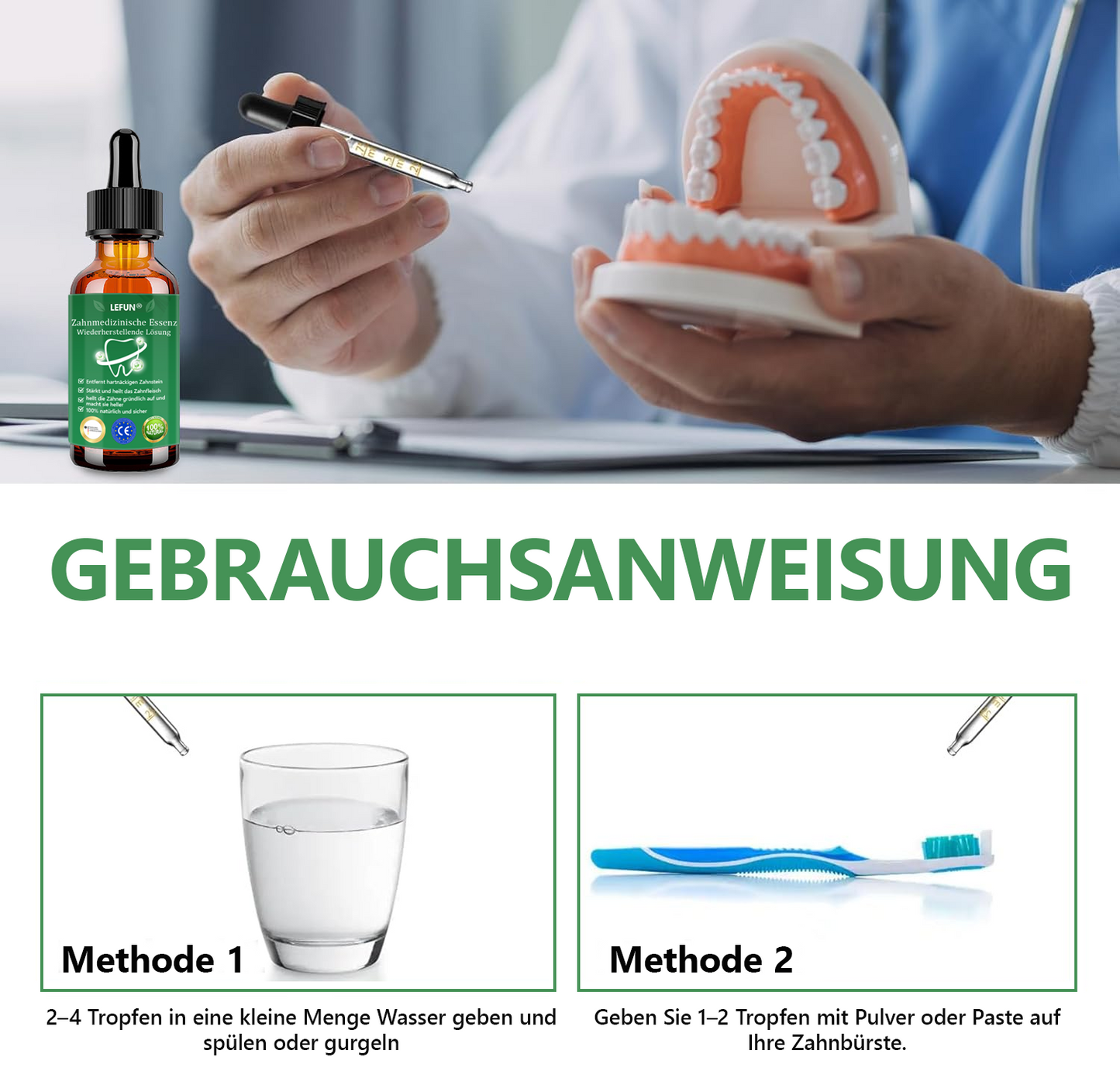 𝐋𝗘𝑭𝐔𝐍® 𝐙𝐚𝐡𝐧𝐡𝐞𝐢𝐥𝐤𝐮𝐧𝐝𝐥𝐢𝐜𝐡𝐞 𝐄𝐬𝐬𝐞𝐧𝐳 𝐳𝐮𝐫 𝐫𝐞𝐠𝐞𝐧𝐞𝐫𝐚𝐭𝐢𝐯𝐞𝐧 𝐖𝐢𝐞𝐝𝐞𝐫𝐡𝐞𝐫𝐬𝐭𝐞𝐥𝐥𝐮𝐧𝐠 👑 Zugelassen vom BfArM 👨‍⚕️Wirksam bei Zahnfleischrückgang, Zahnstein, Karies, Zahnschmelzschäden, verfärbten Zähnen und mehr